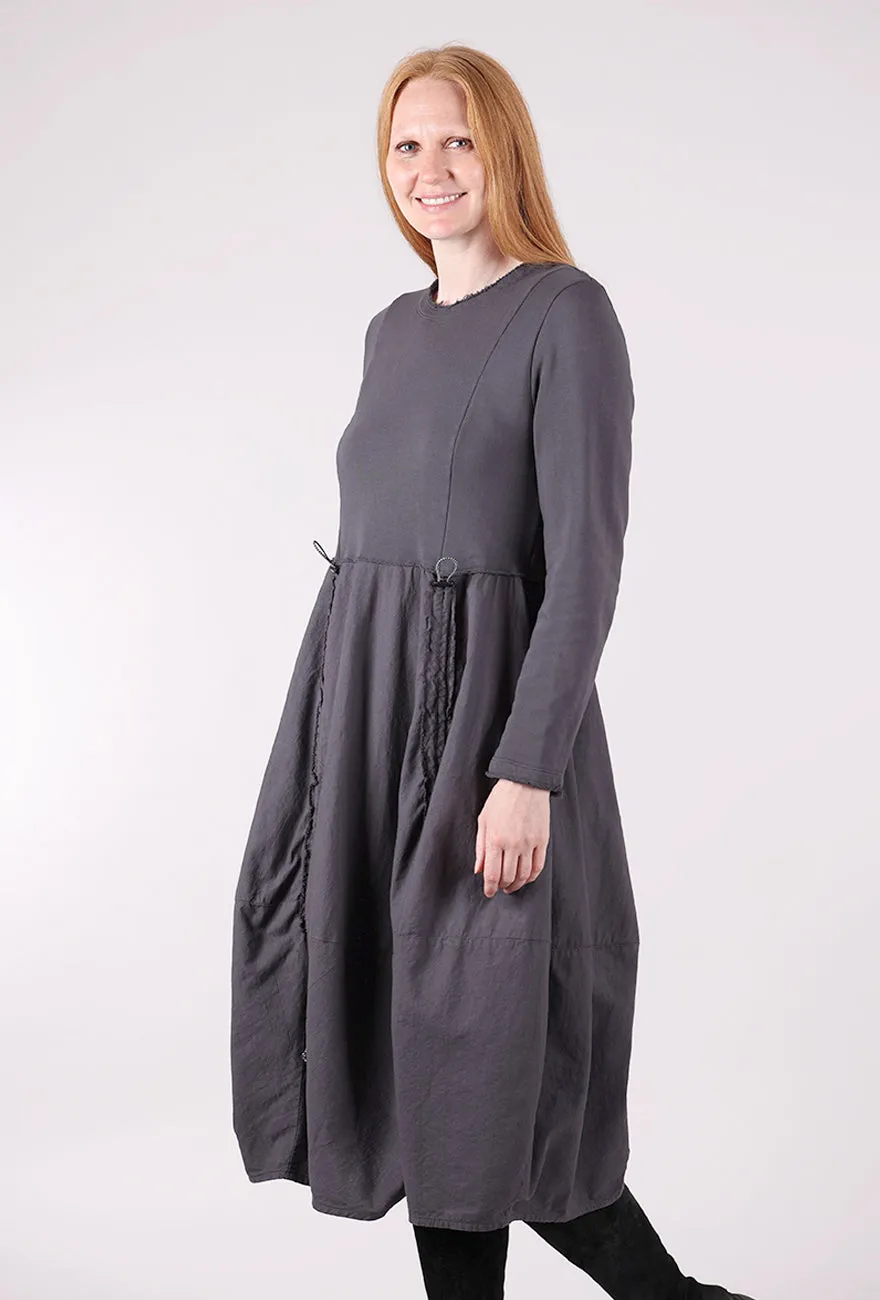 Ripcord Details Dress, Slate Versatile Duds