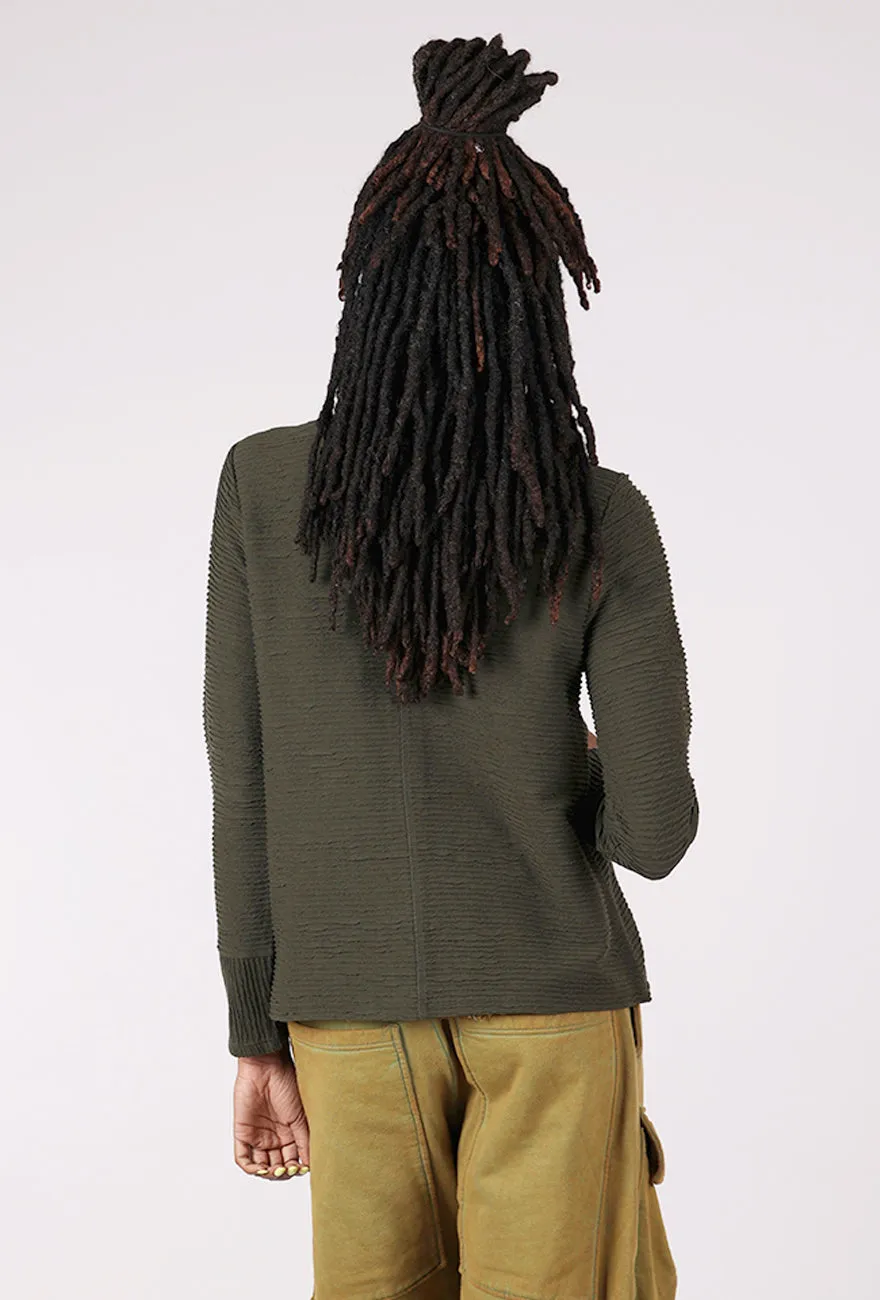 Ripple Effect Fall Cardie, Forest Warm Texture