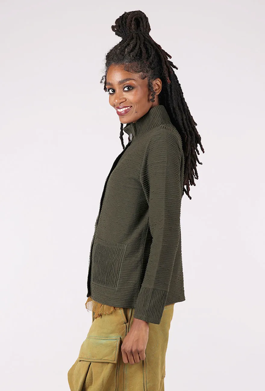 Ripple Effect Fall Cardie, Forest Warm Texture