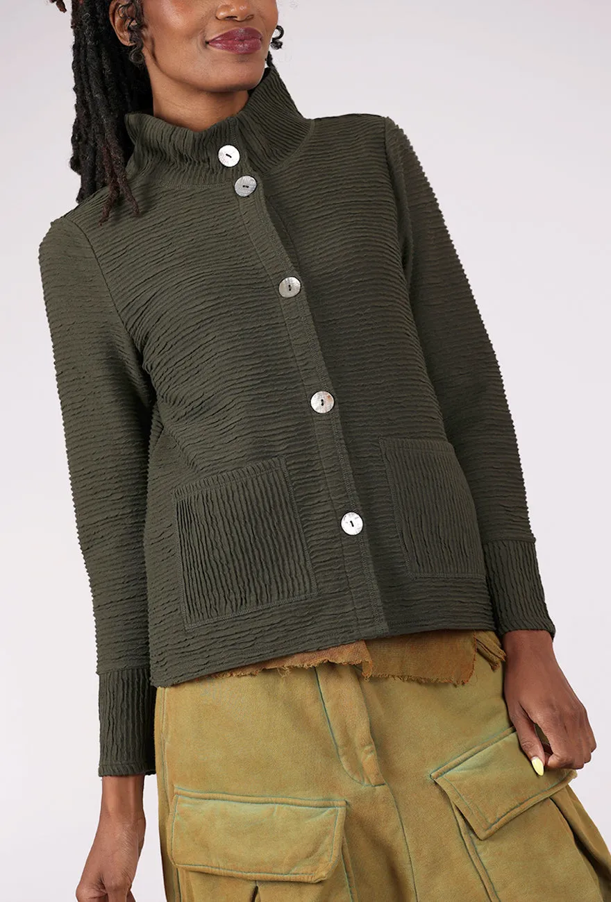 Ripple Effect Fall Cardie, Forest Warm Texture