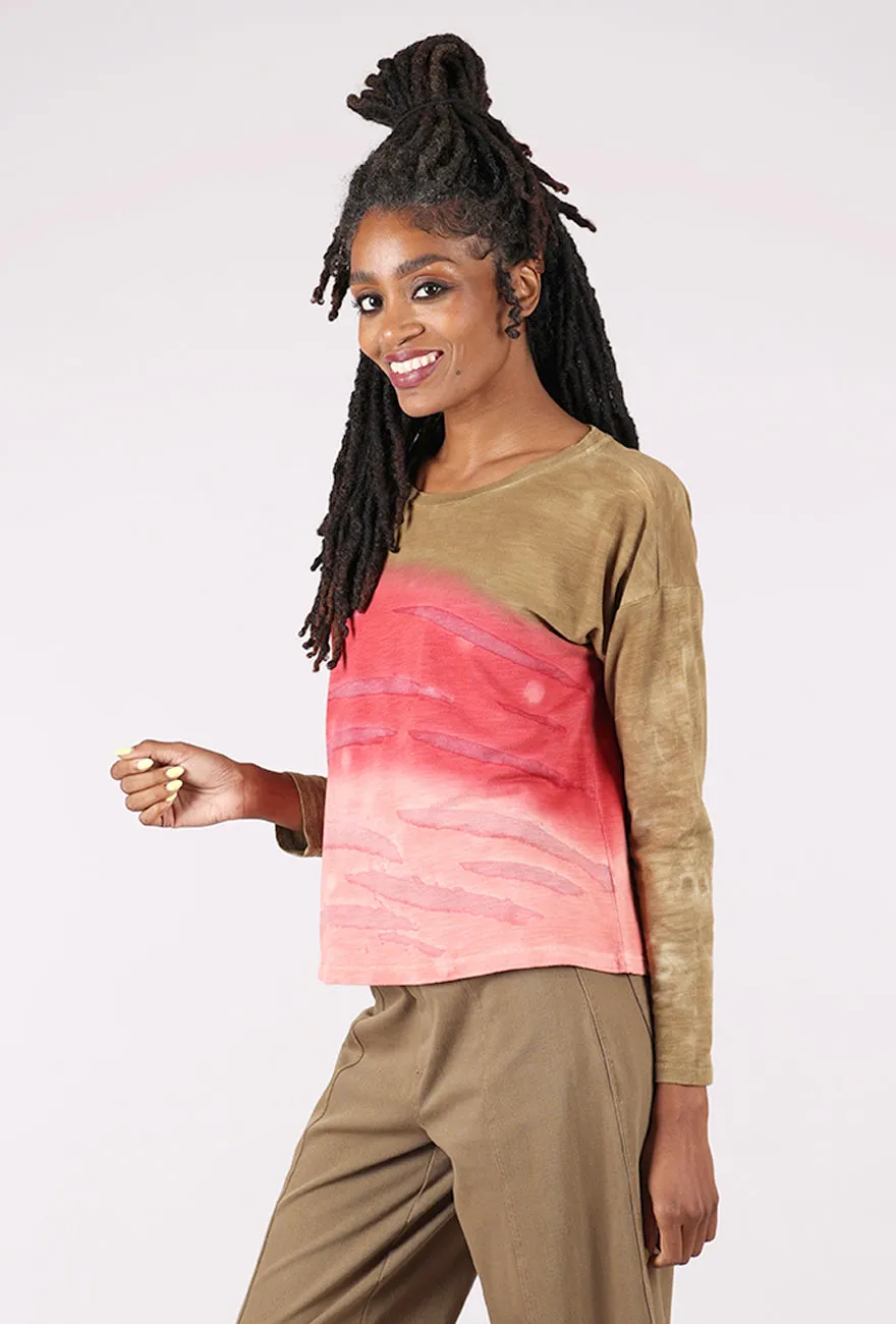 River Sunset Pullover, Rose Warm Fabric