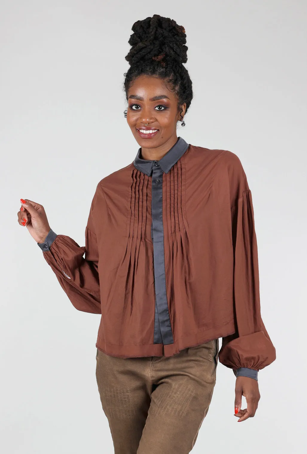 Rock Poet Top, Rust Weekend Outing Gym Companion