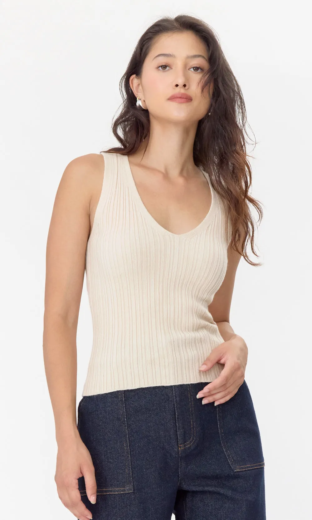 Rosy Rib Knit Top Chic and Cozy