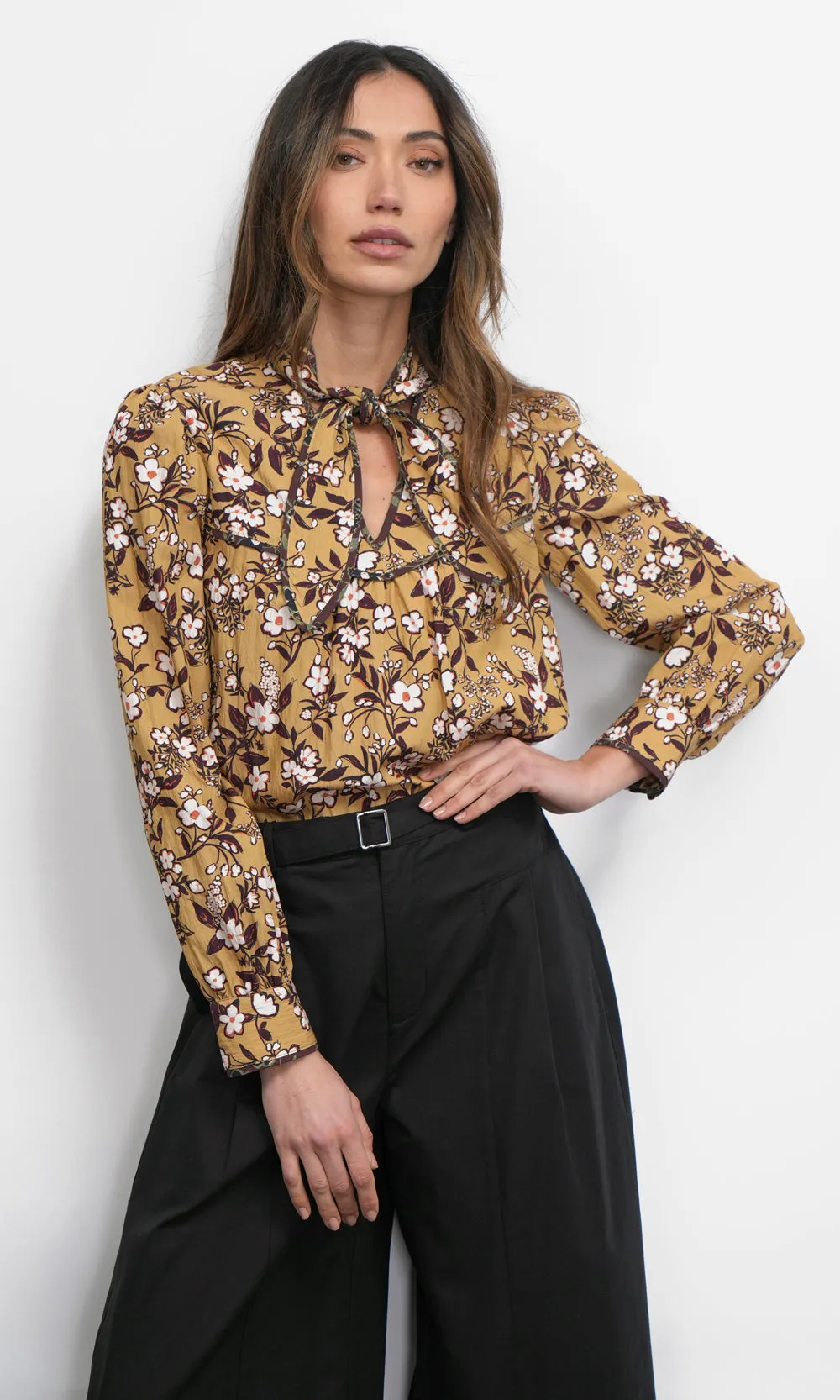 Rowan Tie Neck Blouse G257T7273