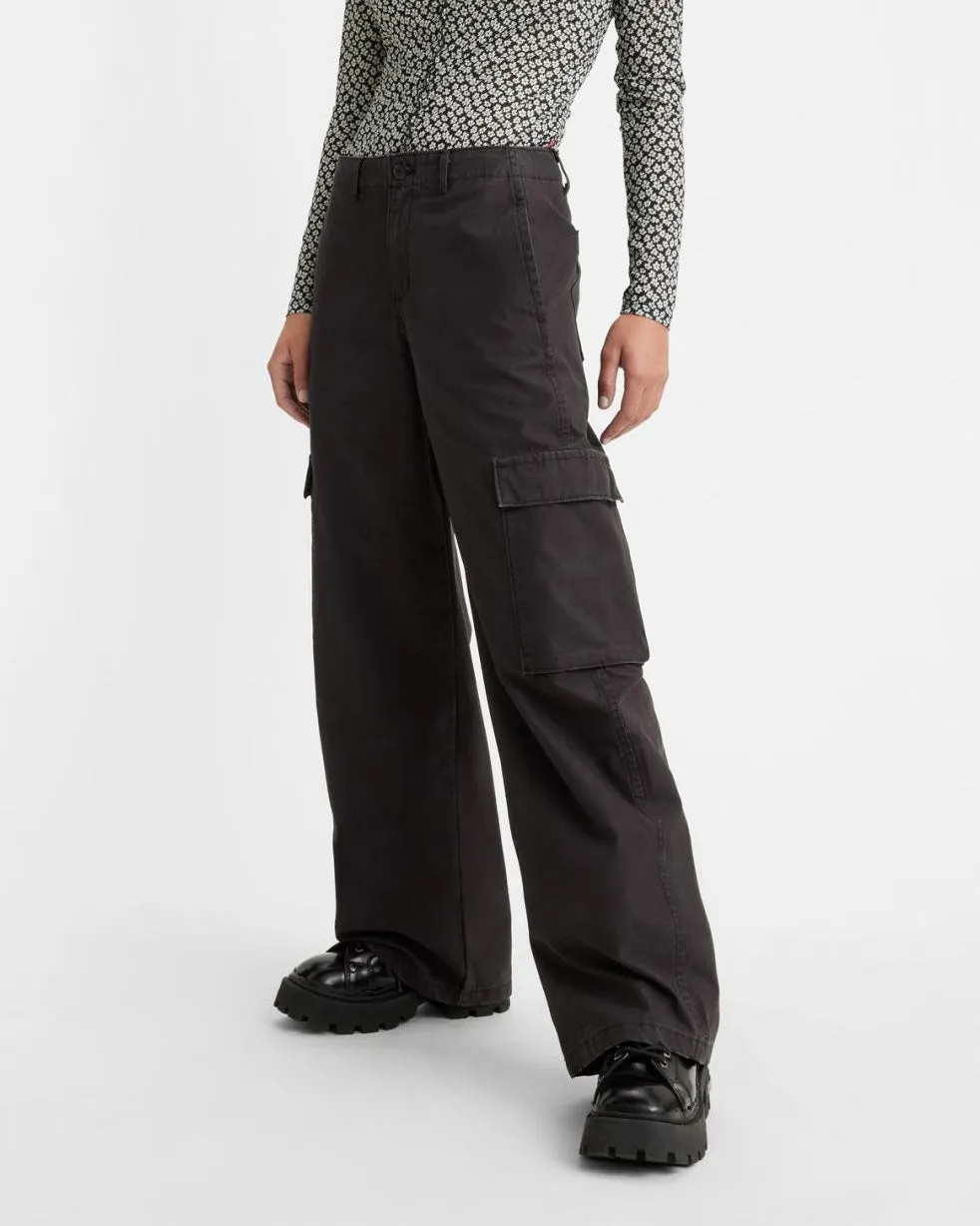 Levi's Womens Baggy Cargo Pants - Meteorite | Levi's Chinos & Non-Denim Pants | JEANSTORE