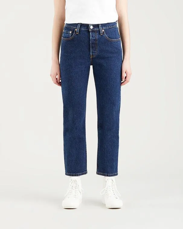Levi's Womens 501 Crop Jeans - Salsa Stonewash | Levi's Jeans | JEANSTORE