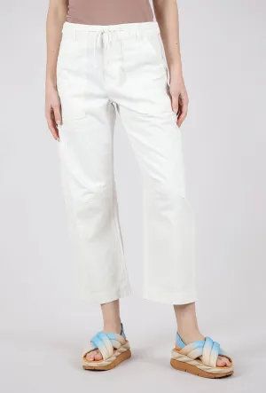 UV Protection Move Freely Sabrina Curved Utility Pant, White