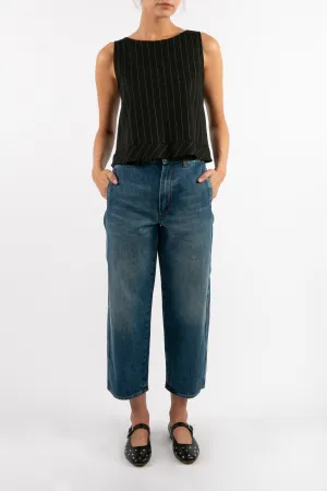 Savannah Black Stripe Top Breezy outdoor dress