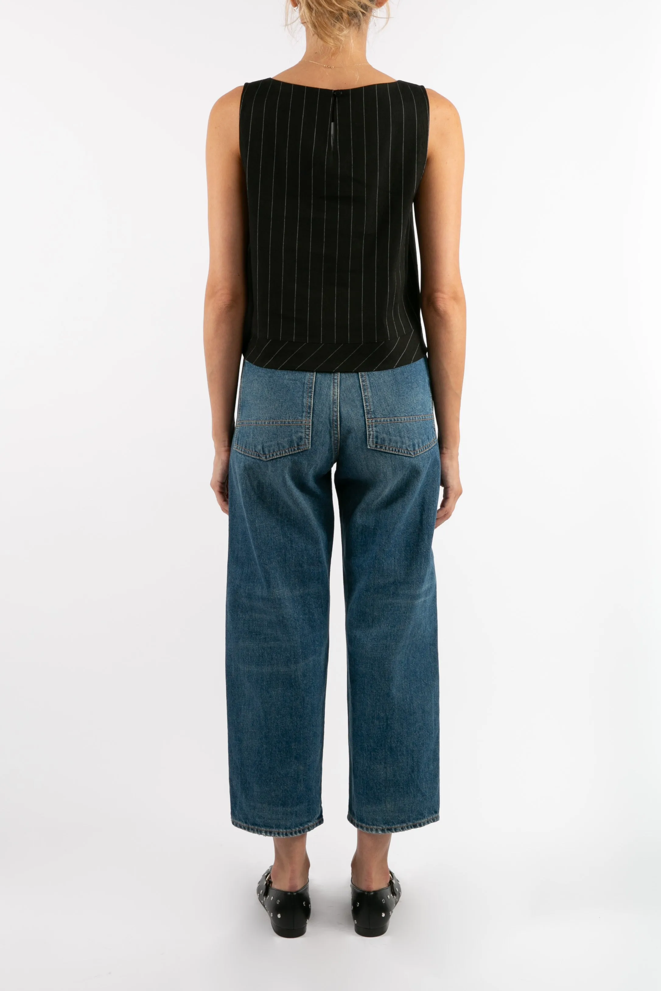 Savannah Black Stripe Top Versatile Choices