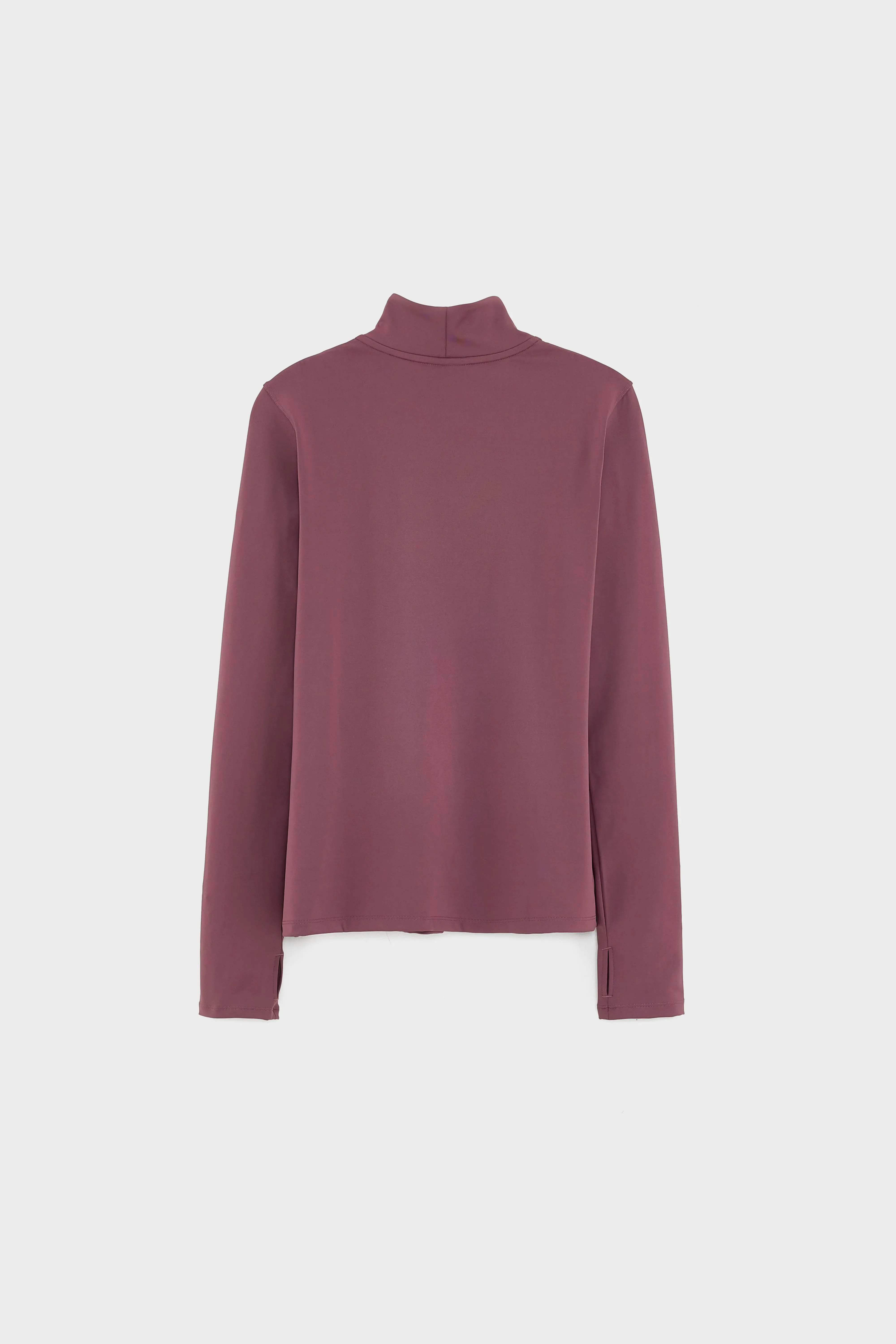 Script Quarter Zip Athletic Shirt  (251 / W / PURPLE) Layer Friendly