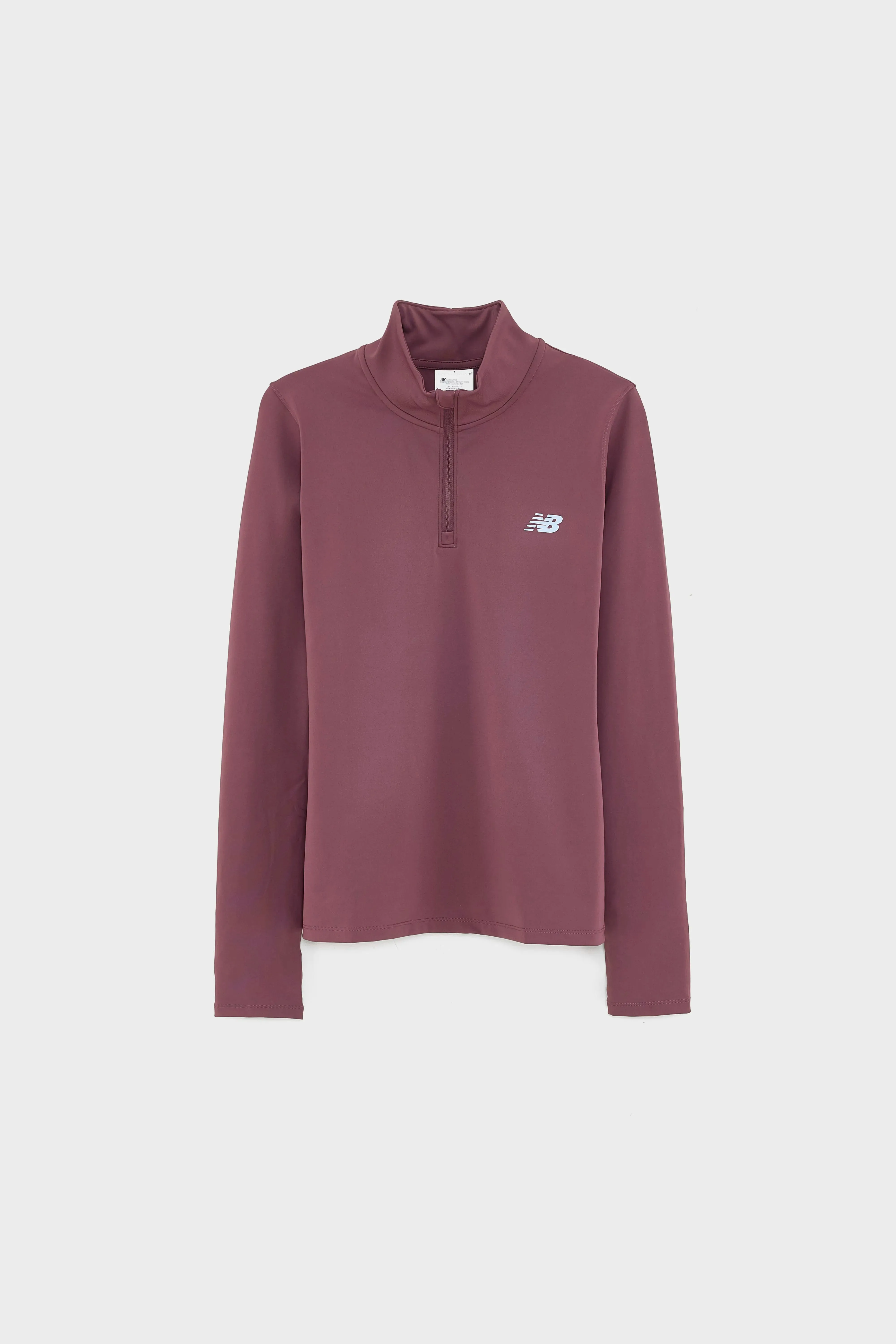 Script Quarter Zip Athletic Shirt  (251 / W / PURPLE) Layer Friendly