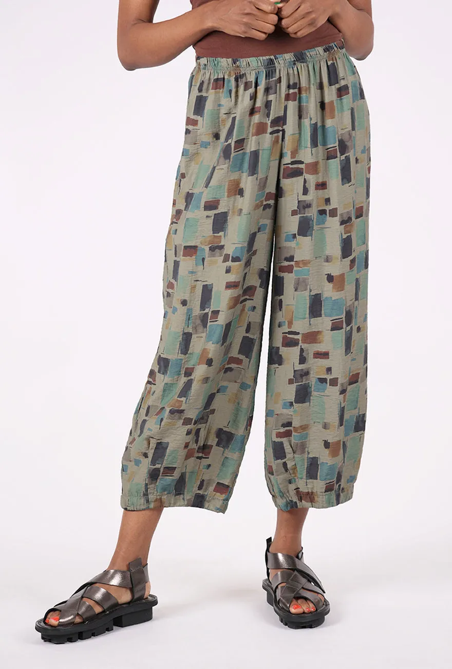 Sea Glass Parachute Pant, Clay Timeless Utility Pull-on style