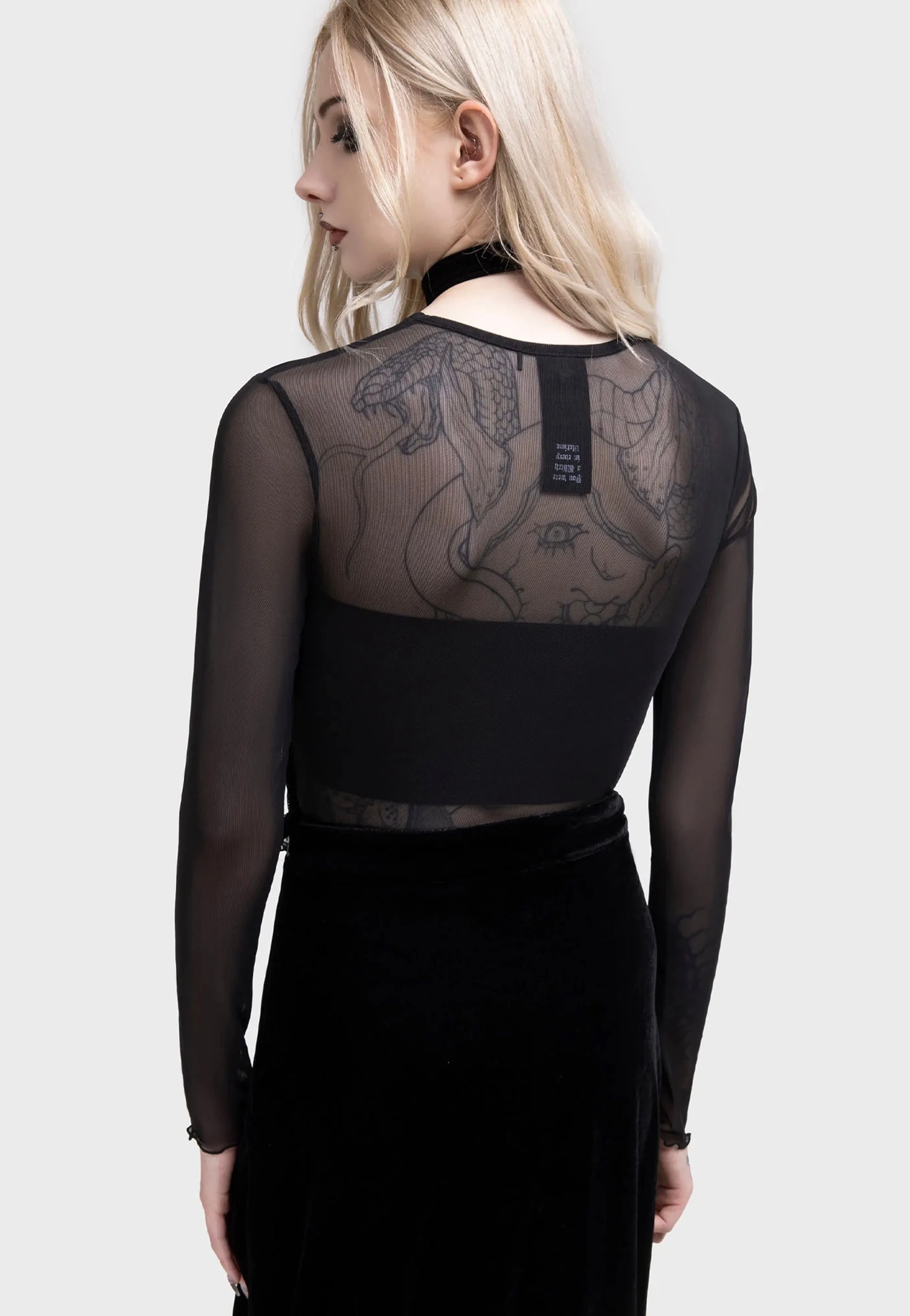 Seamless Fit Killstar x Moonbloom - Nightblossom Black - Top
