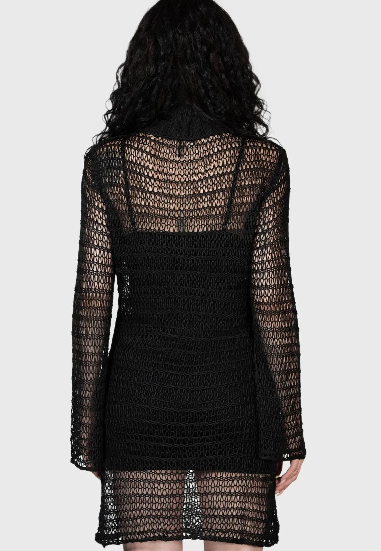 Seasonal Favorite Killstar - Rebecca's Rage Knit Black - Dress