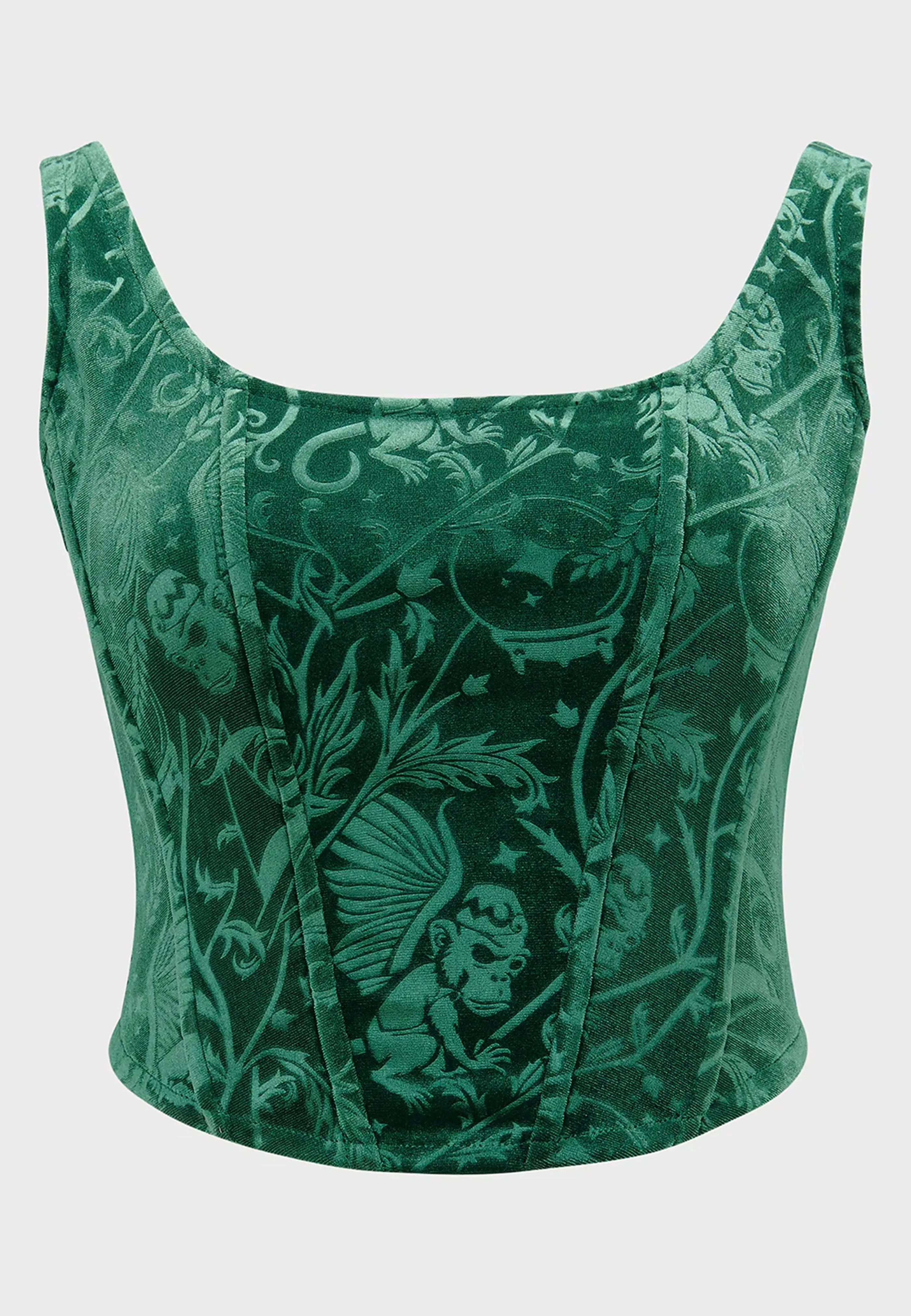 Secure locking Killstar x Wizard Of OZ - Emerald Envy Green - Corset
