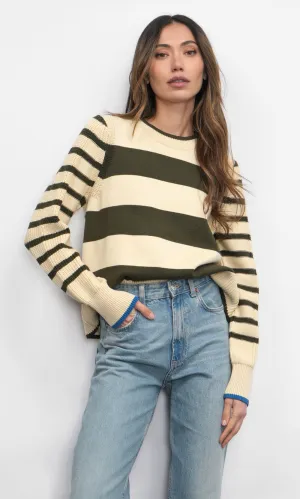 Actor Faux Selena Stripe Play Sweater