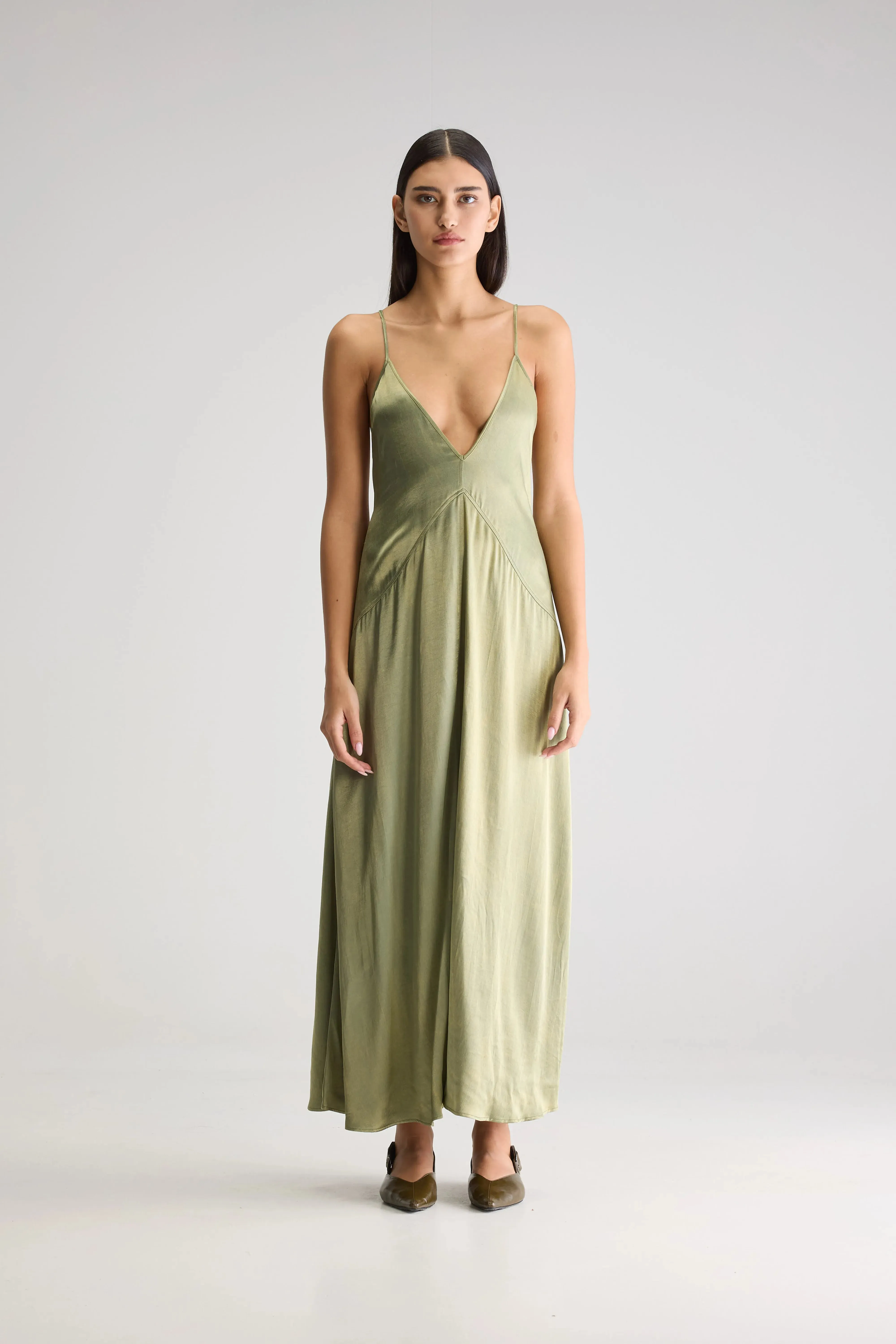 Shade long dress (251 / W / JEEP) Breathable Goods