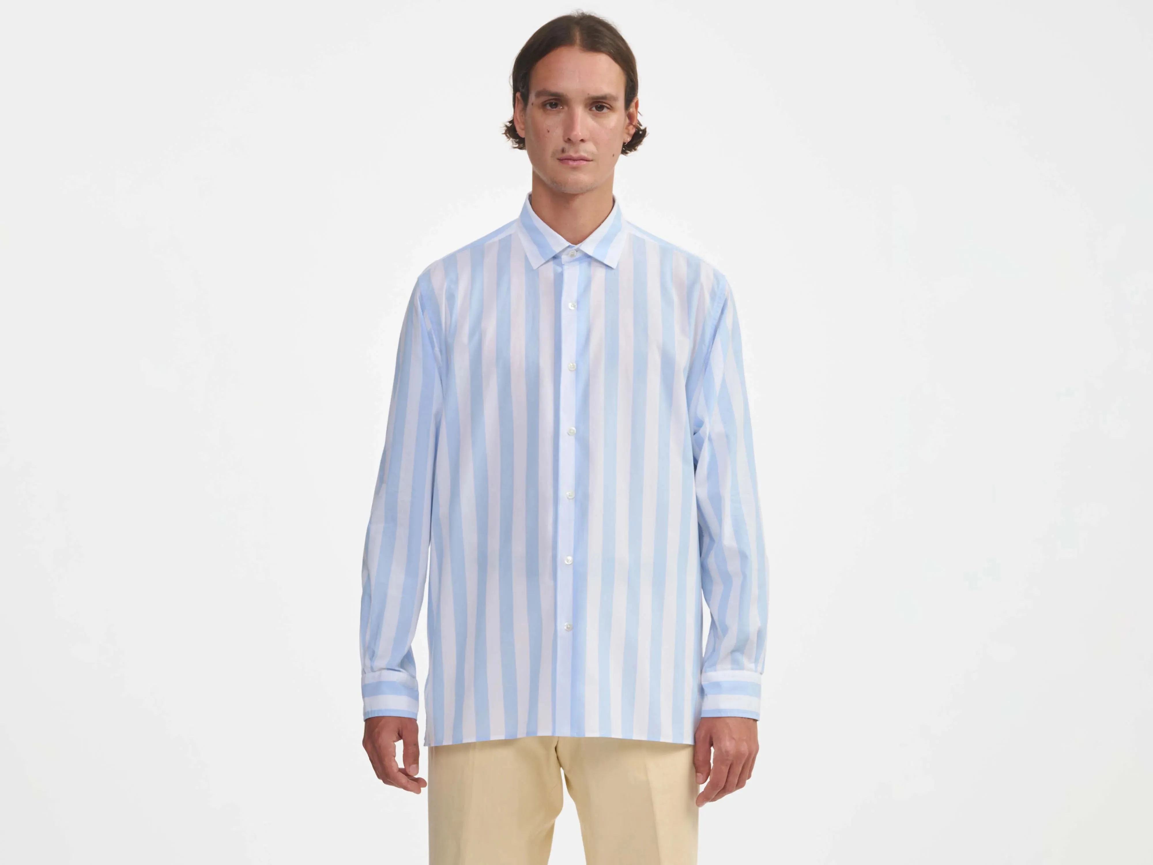 Relaxed Style High End Quality folly shirt (241 / M / STRIPE A)
