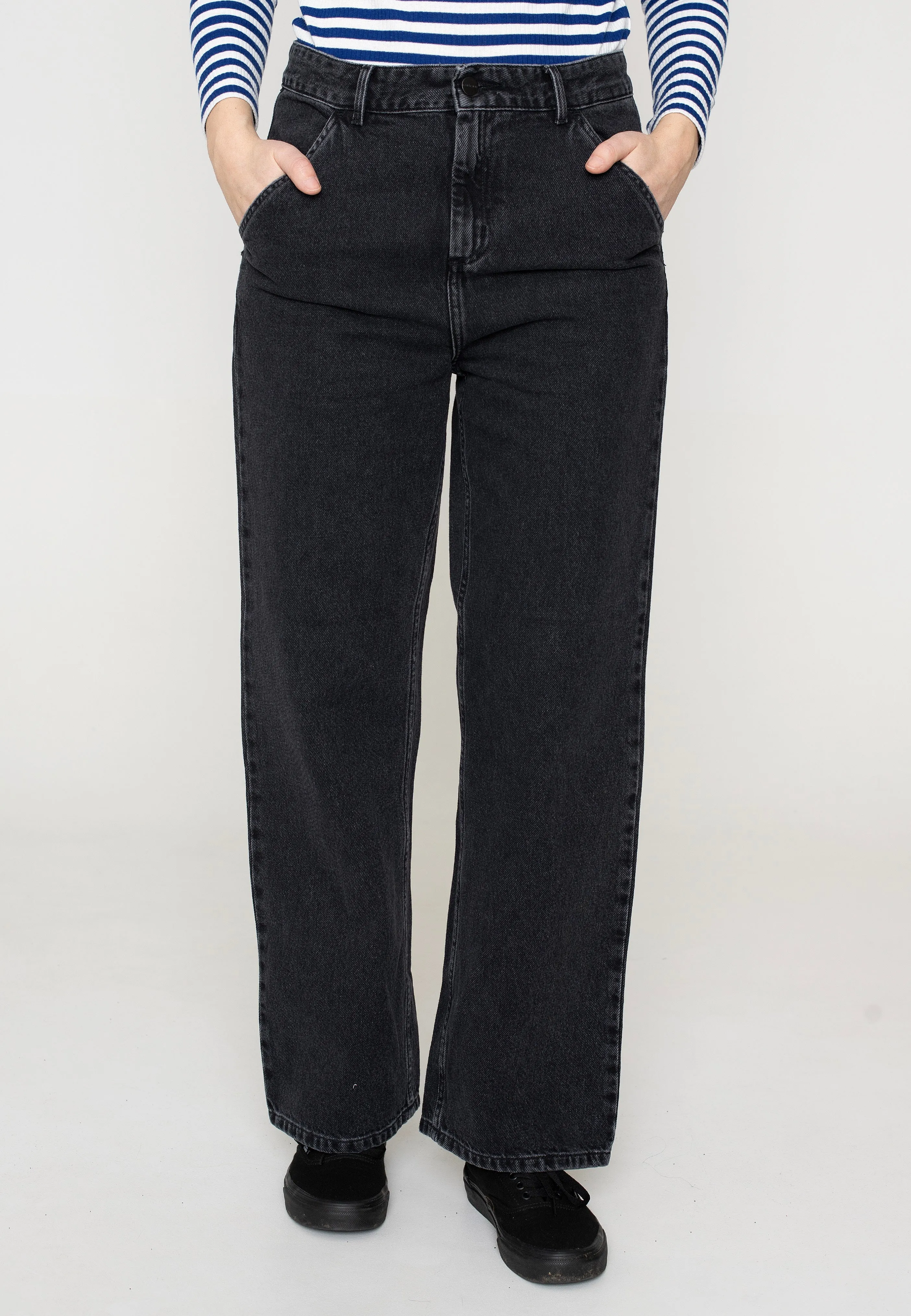 High Quality Classic Wear Earthy Casual Style Carhartt WIP - W' Simple Stone Washed Black - Jeans
