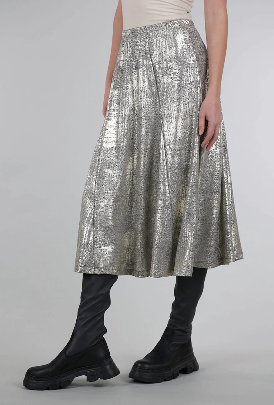 Shimmer Knit Symphony Skirt, Gold Effortless Fit