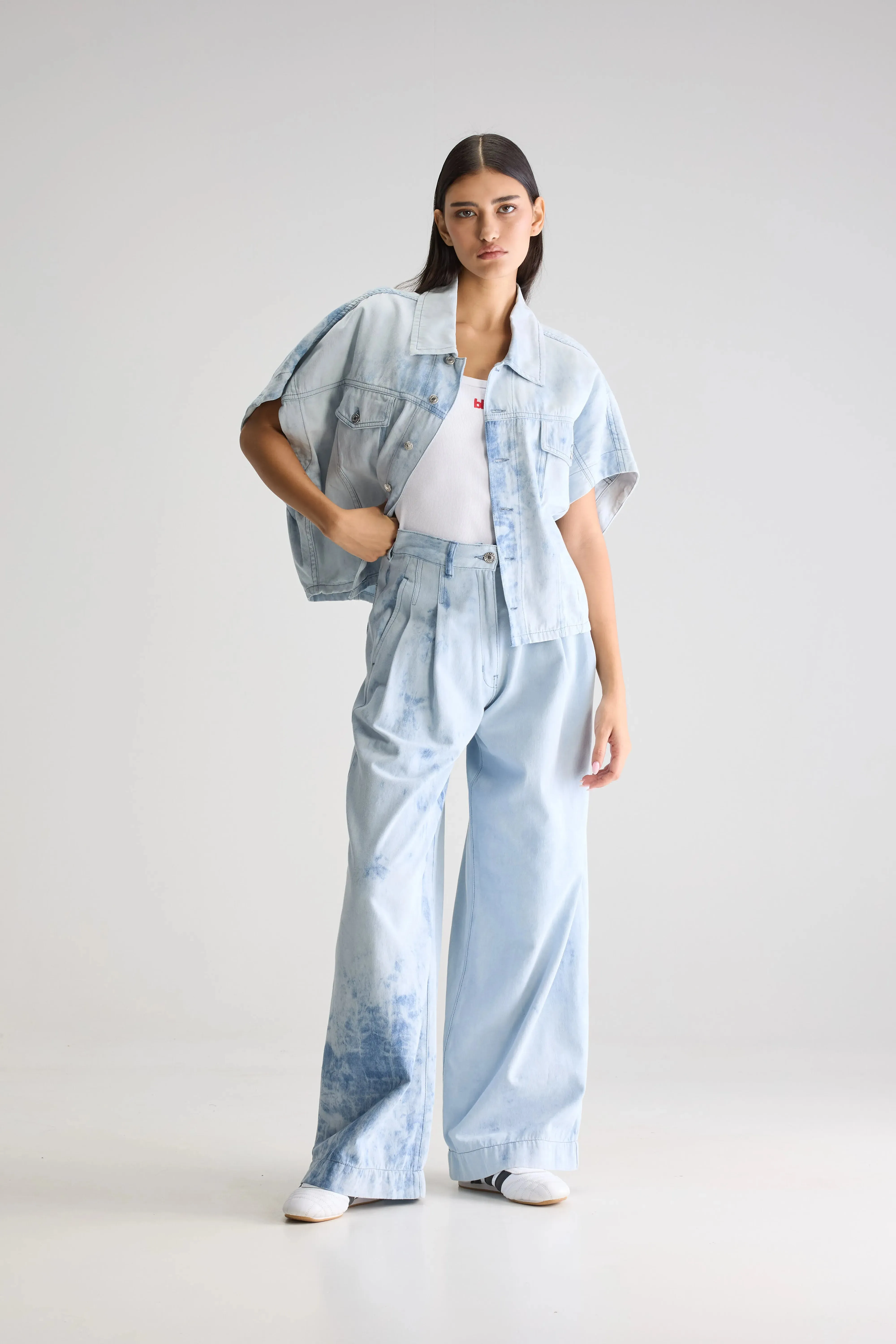 Signature Daily Piece Payton sleeveless overshirt (251 / W / SHADED BLUE)