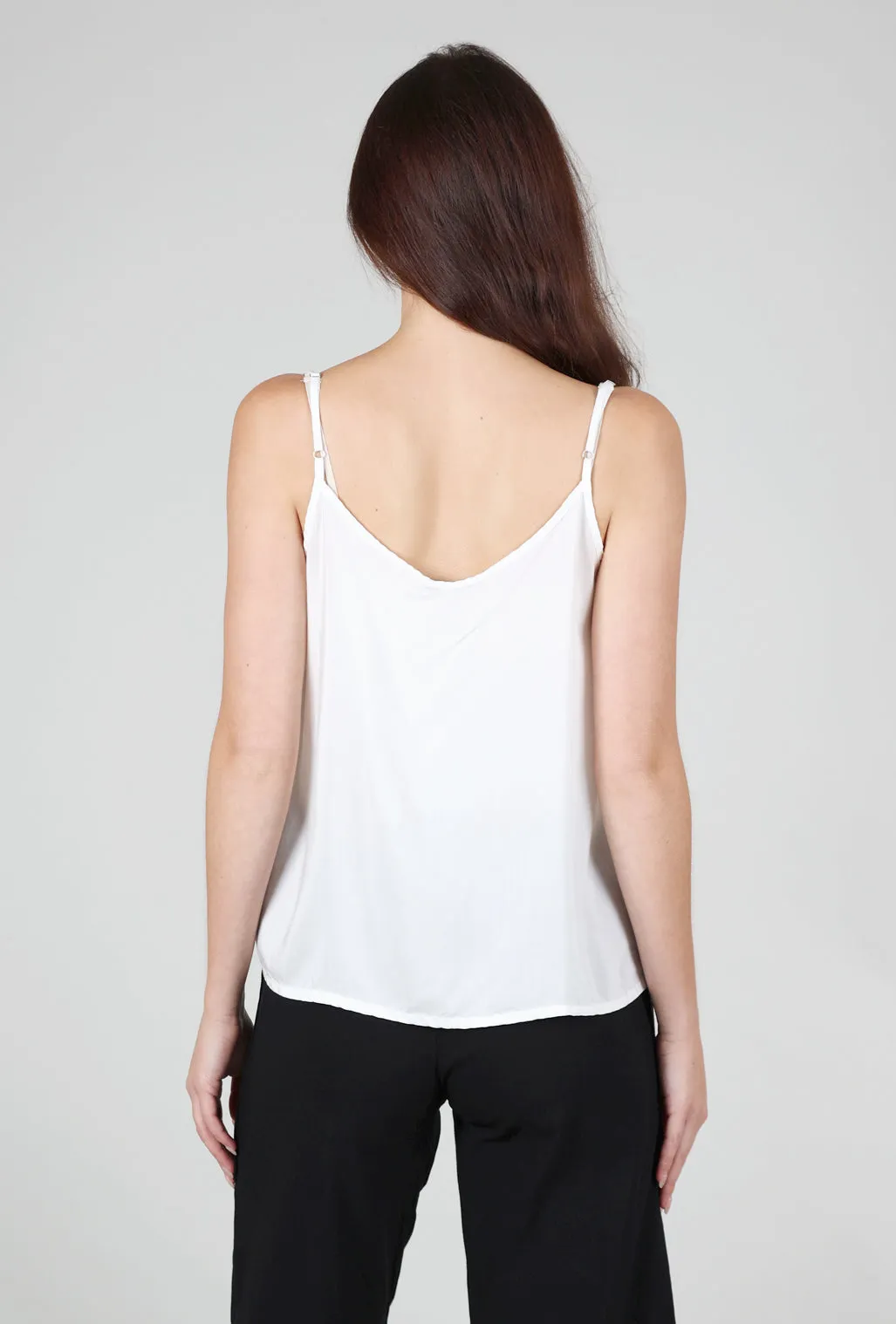 Silk Camisole, White Workout and active