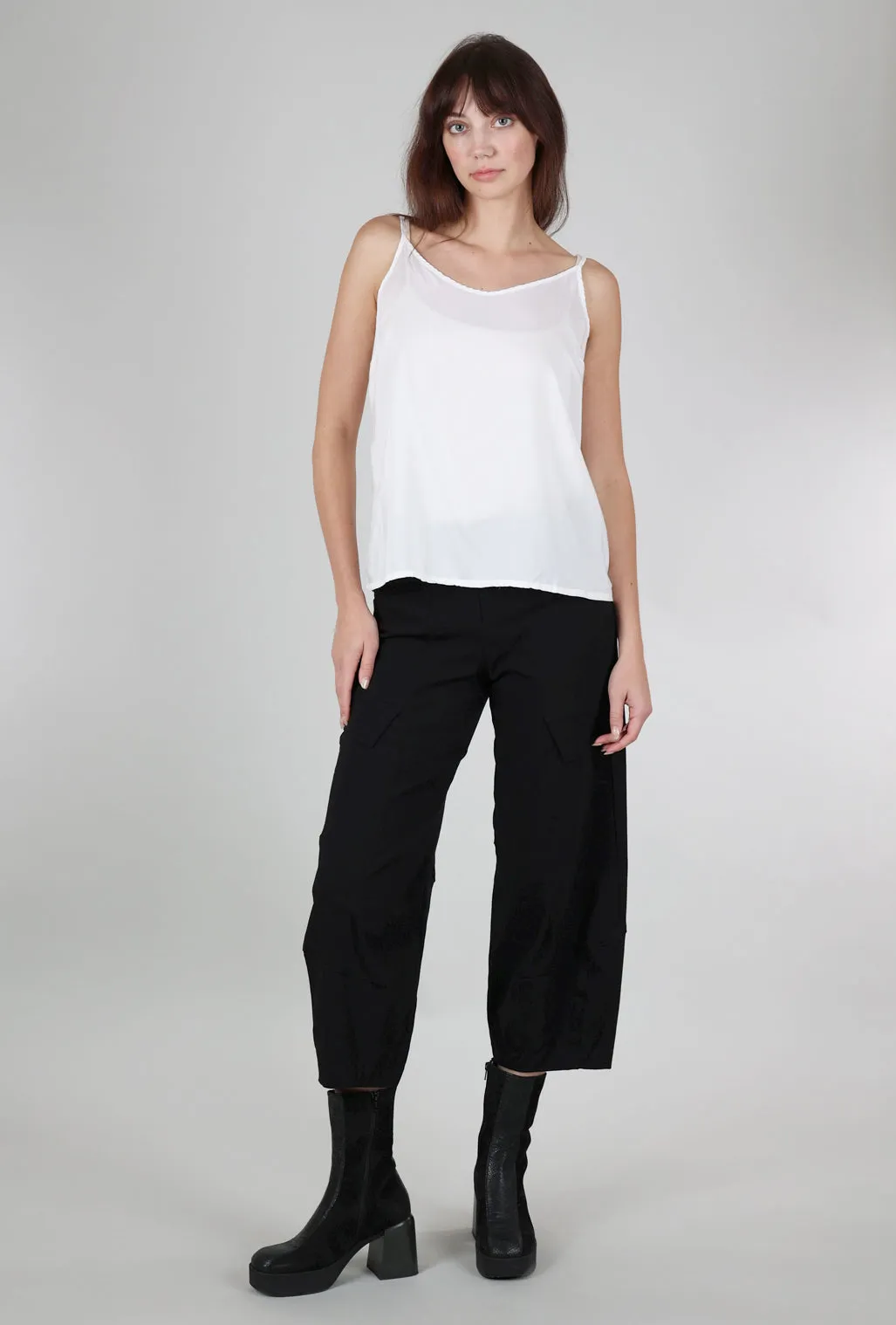 Silk Camisole, White Workout and active
