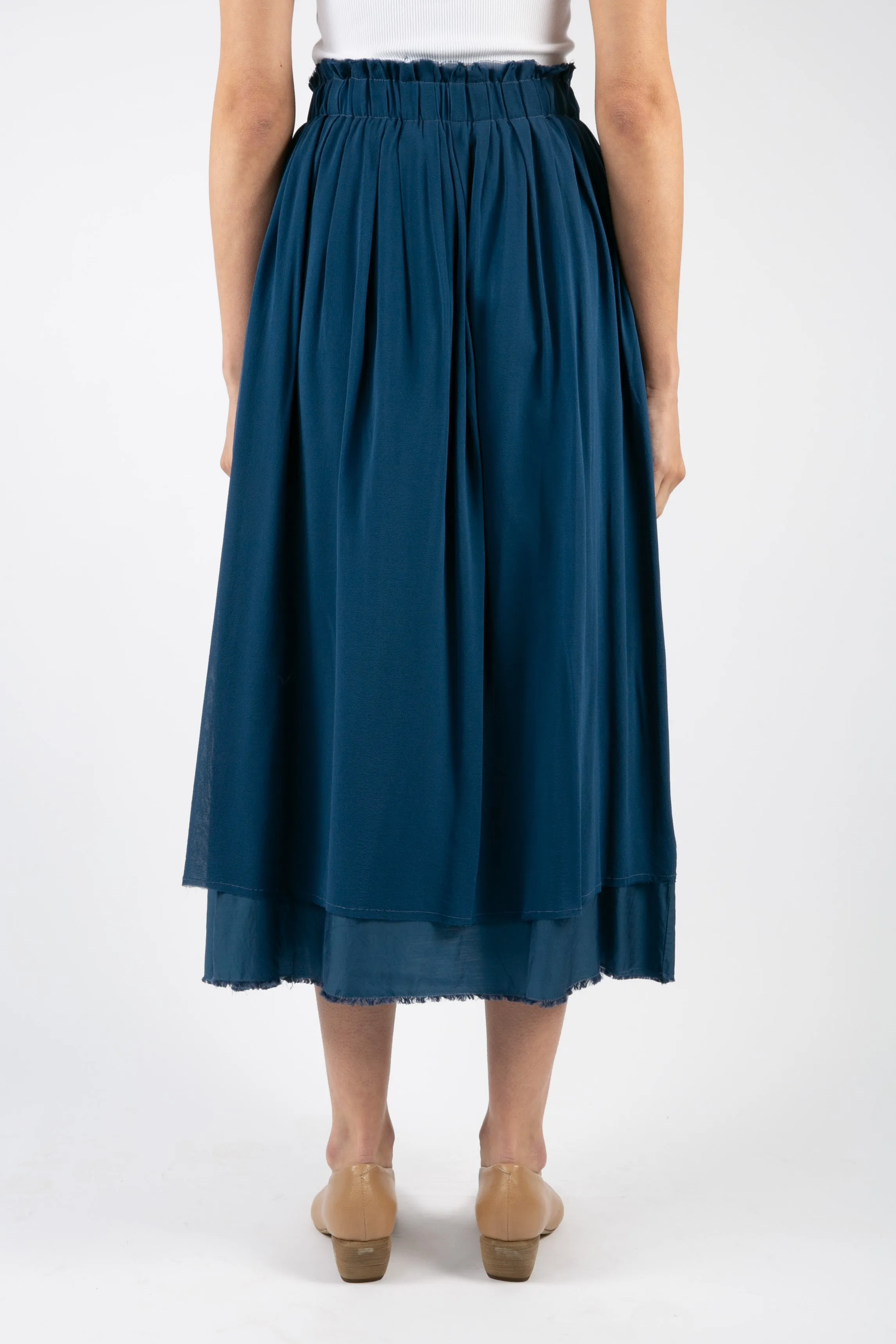 Silk Marino Skirt Gloss Organza