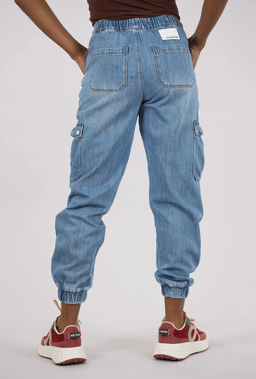 Simone Denim Jogger, Blue Timeless Look