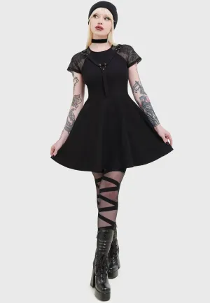 Killstar - Night Dusk Black - Dress Pink Glow