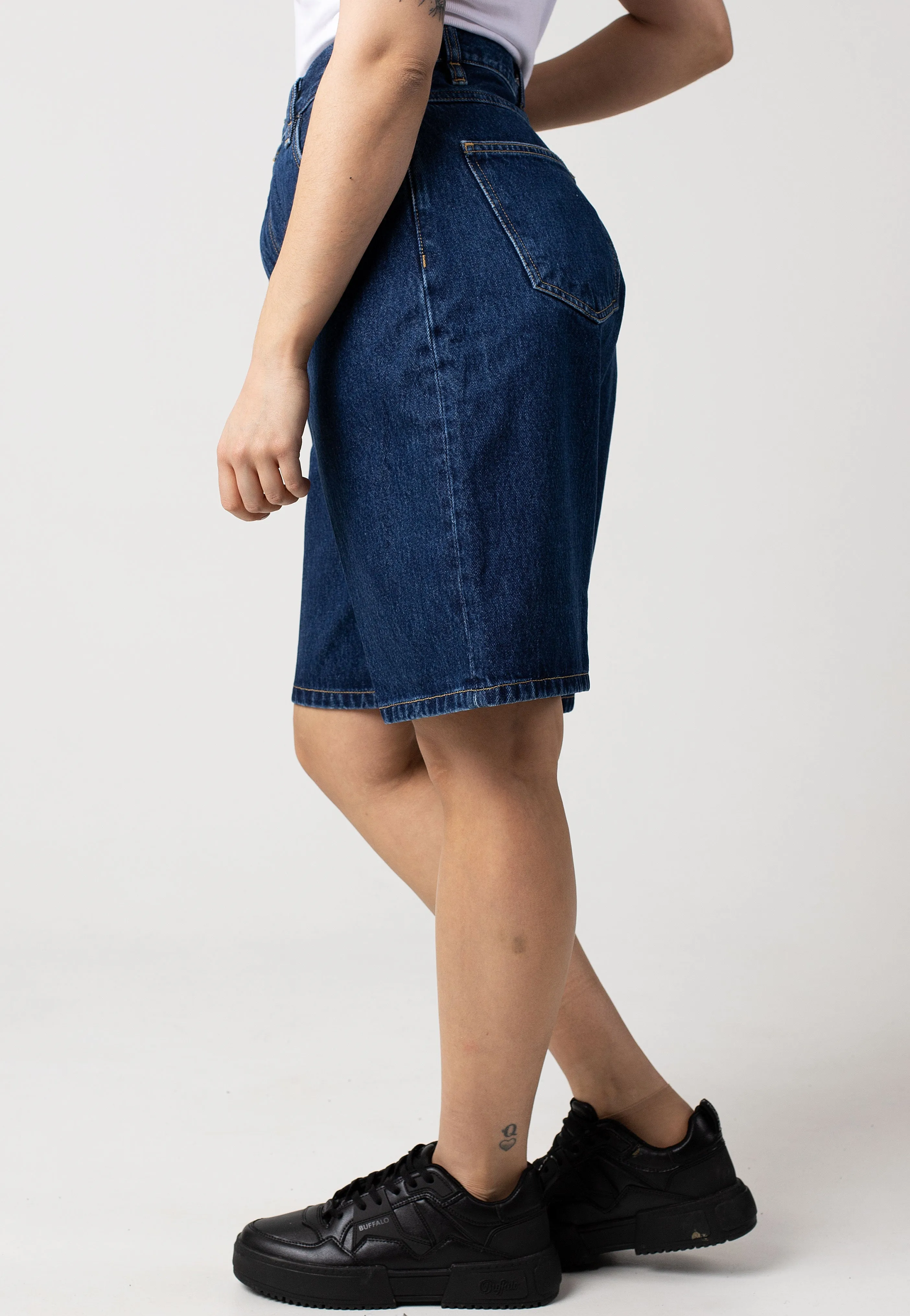 Simple Fit Carhartt WIP - W' Brandon Stone Washed Blue - Shorts