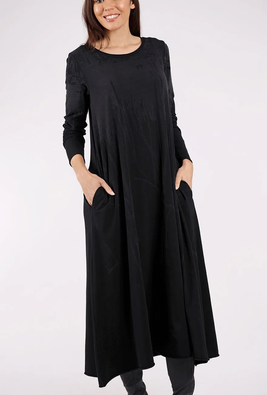 Simple Garments Lilith Drip Dress, Ink Black
