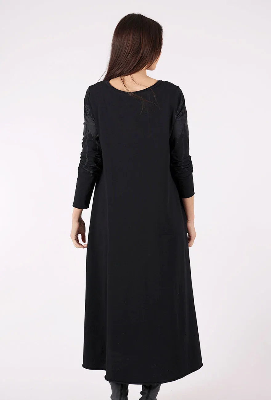 Simple Garments Lilith Drip Dress, Ink Black