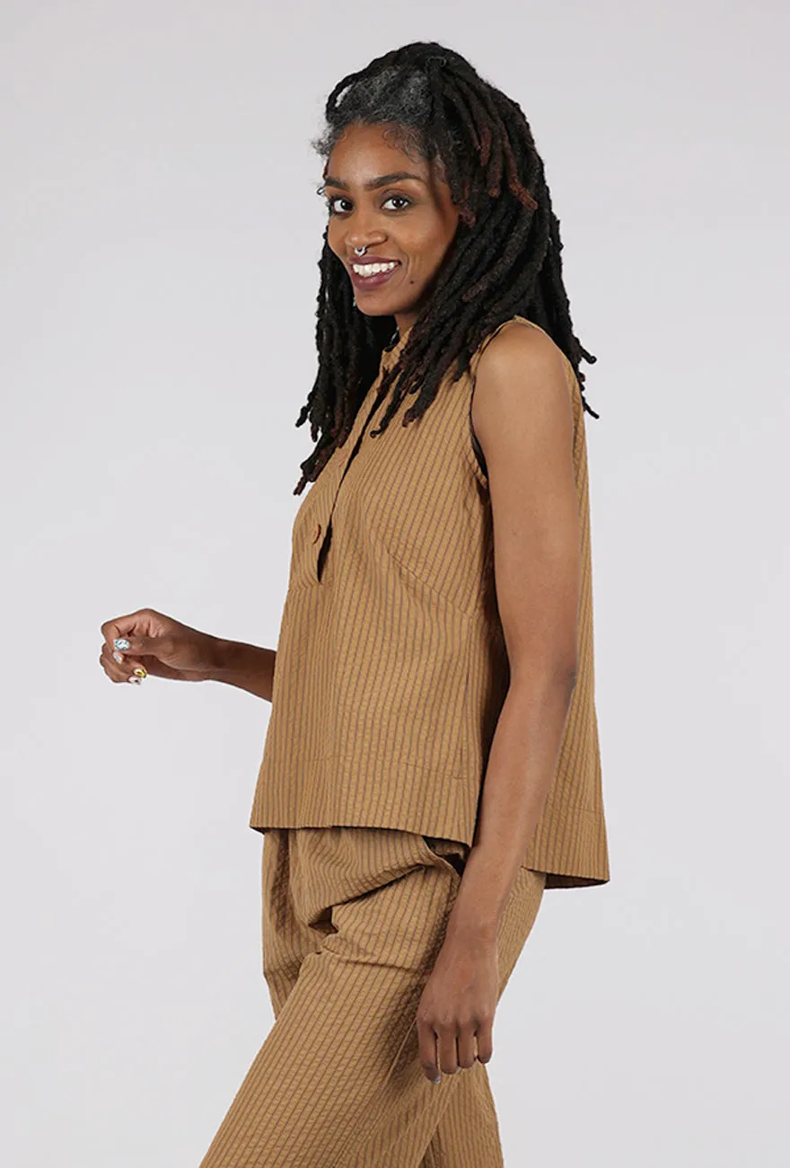 Simple looks Mercedes Top, Brown