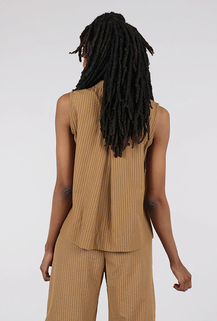 Simple looks Mercedes Top, Brown
