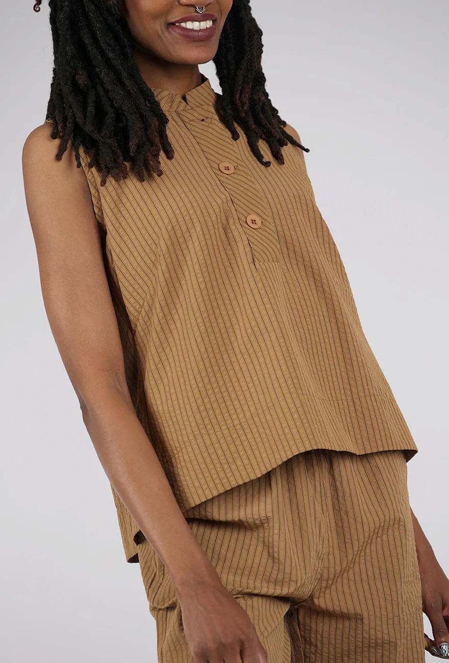 Simple looks Mercedes Top, Brown