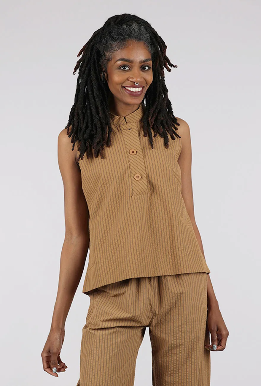 Simple looks Mercedes Top, Brown