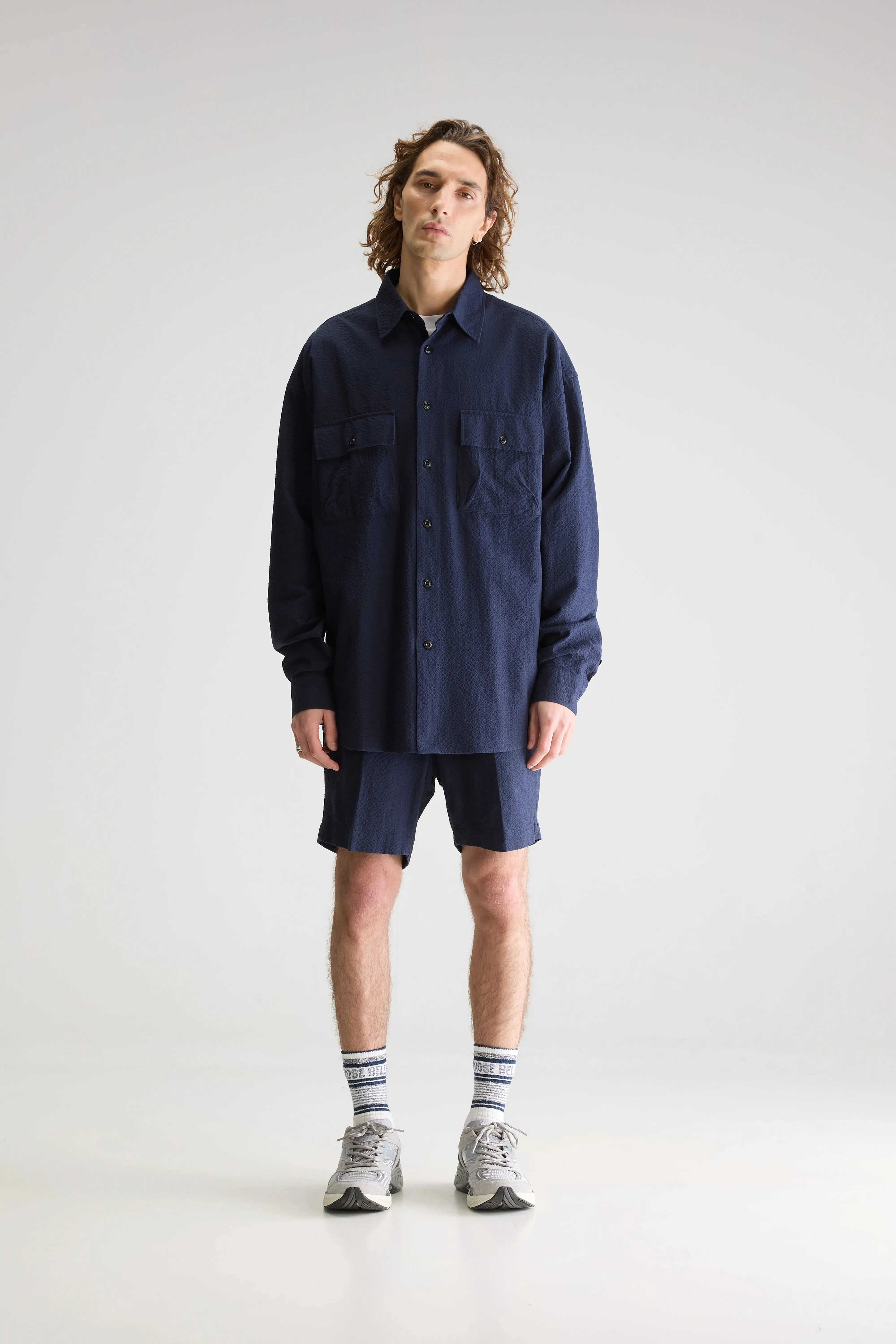Simple Pick Flopok shirt (251 / M / NAVY)