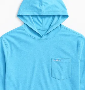 Versatile winter sweater Skiff Dogs: Ocean Flex Hoodie - Ballast Key Blue
