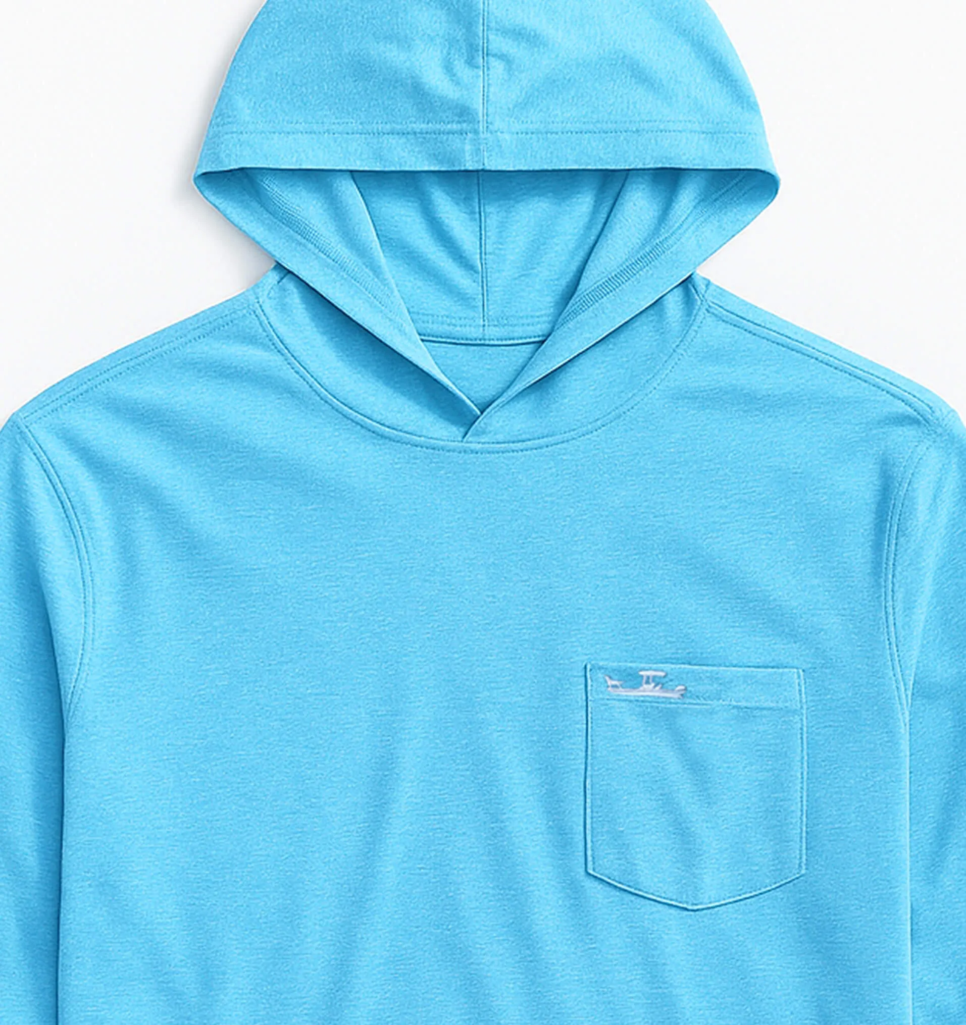 Versatile winter sweater Skiff Dogs: Ocean Flex Hoodie - Ballast Key Blue