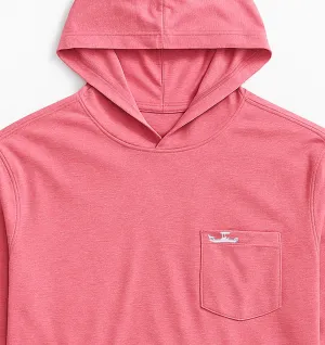 Cozy wool jumper Textured cozy sweater Skiff Dogs: Ocean Flex Hoodie - Sea Coral