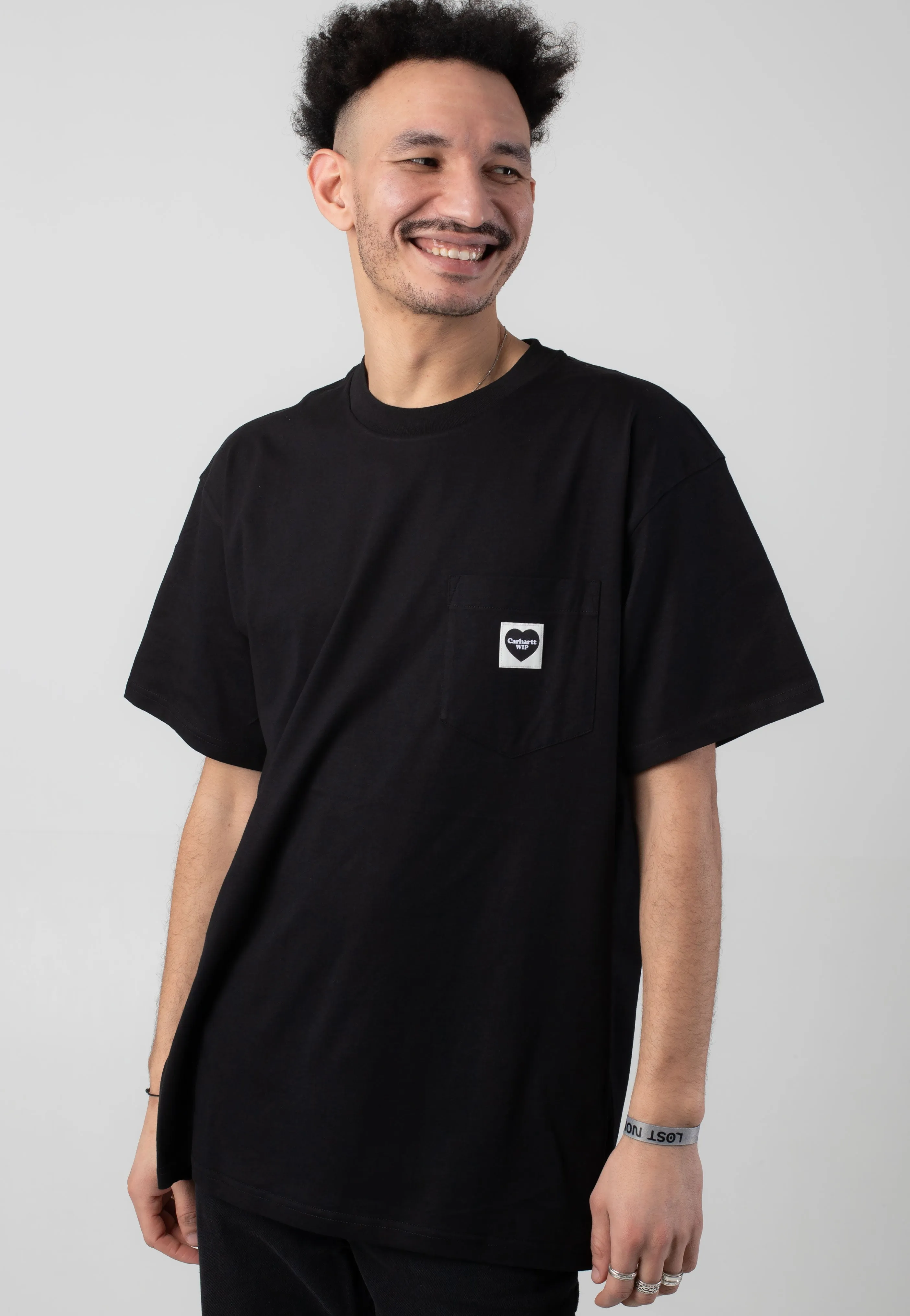 Everyday Style Carhartt WIP - Pocket Heart Black/Black - T-Shirt