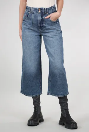 Relaxed wear Scarlett High Rise Gaucho Denim, District Blue