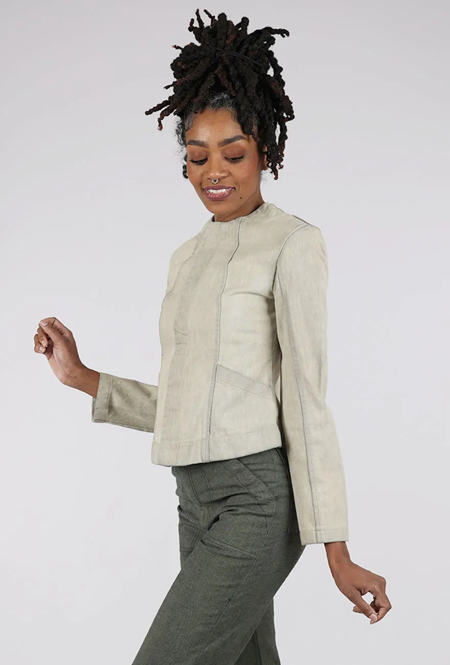 Sleek Edge Dune Denim Jacket, Greystoke