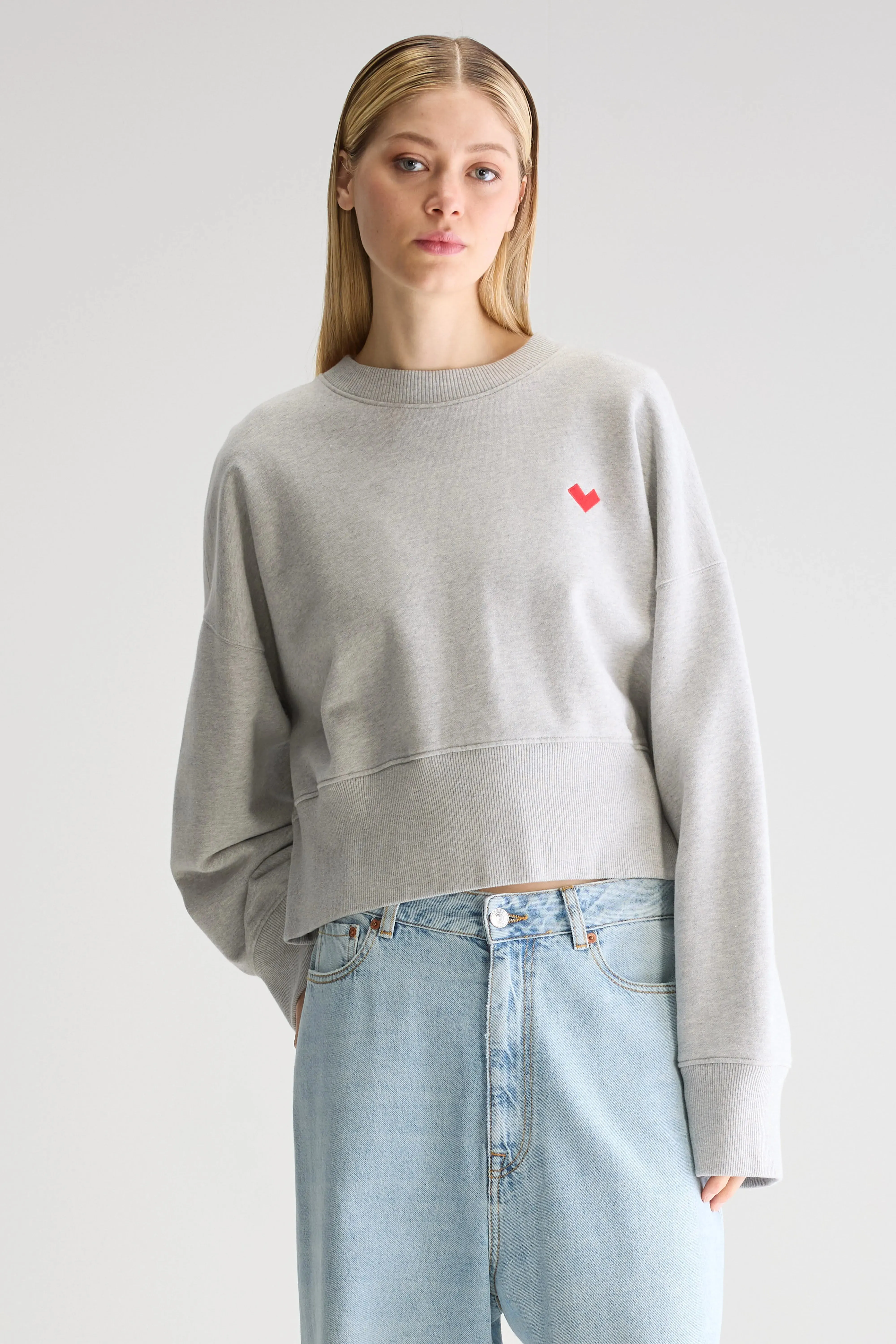 Slenni crewneck sweatshirt (251 / W / H. GREY) Colorful tops