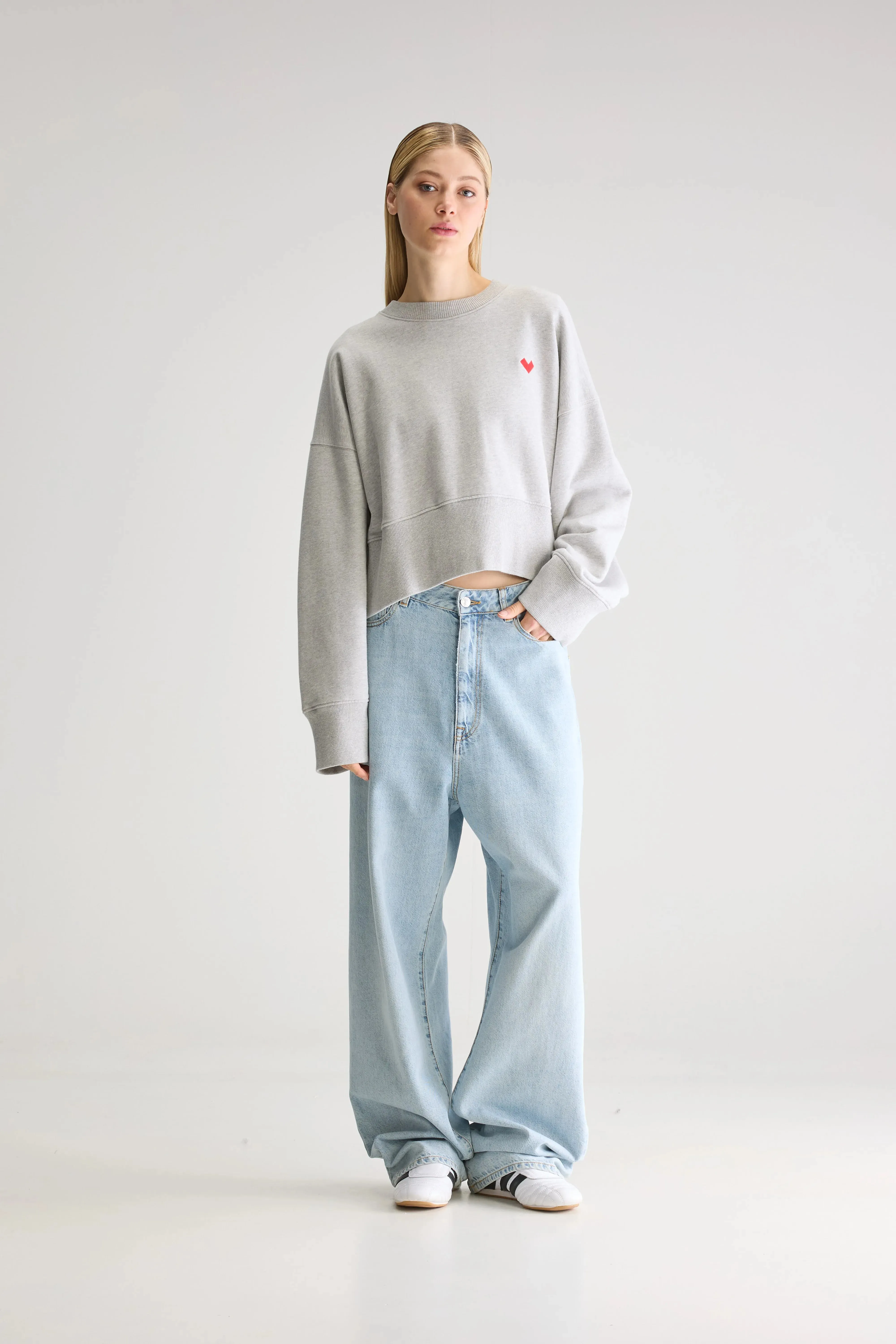 Slenni crewneck sweatshirt (251 / W / H. GREY) Colorful tops