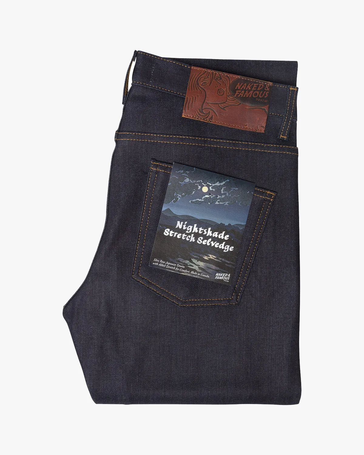 Naked & Famous Denim Super Guy Skinny Mens Jeans - Nightshade Stretch Selvedge | Naked & Famous Denim Jeans | JEANSTORE