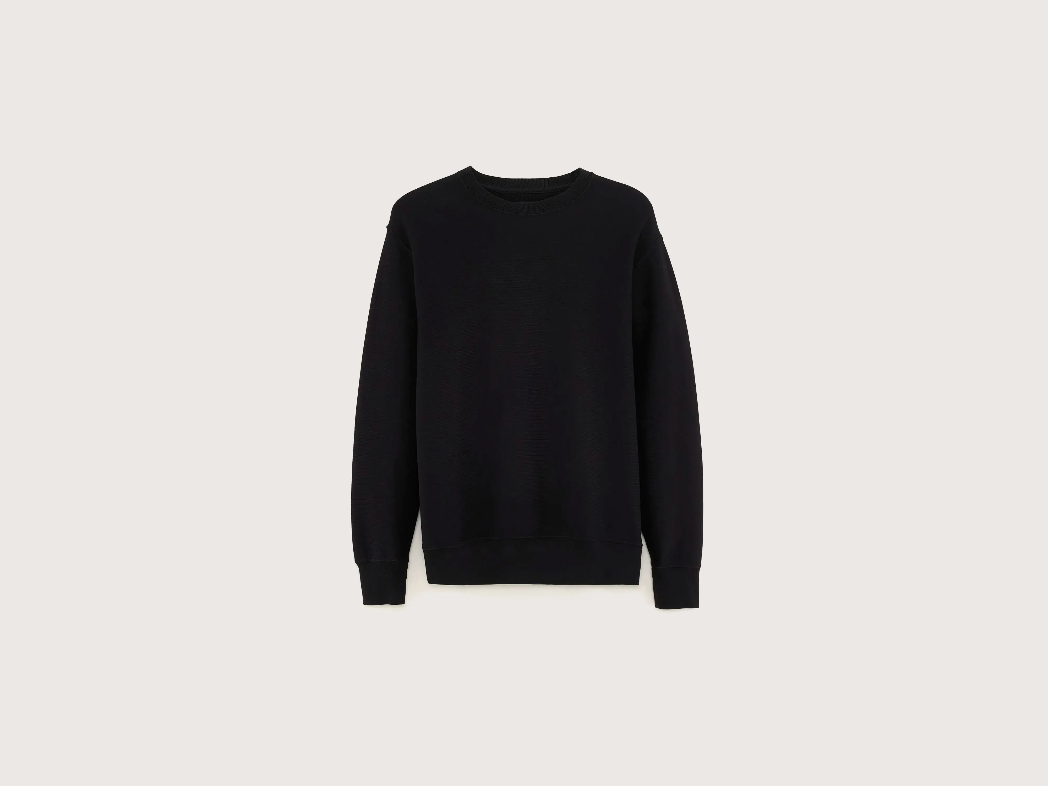 Flake crew-neck sweatshirt (241 / M / BLACK) Relaxed Fit Minimal Look