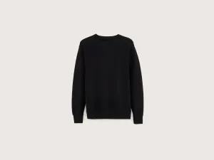 Fashion Forward Urban Sporty Flake crew-neck sweatshirt (241 / M / BLACK)