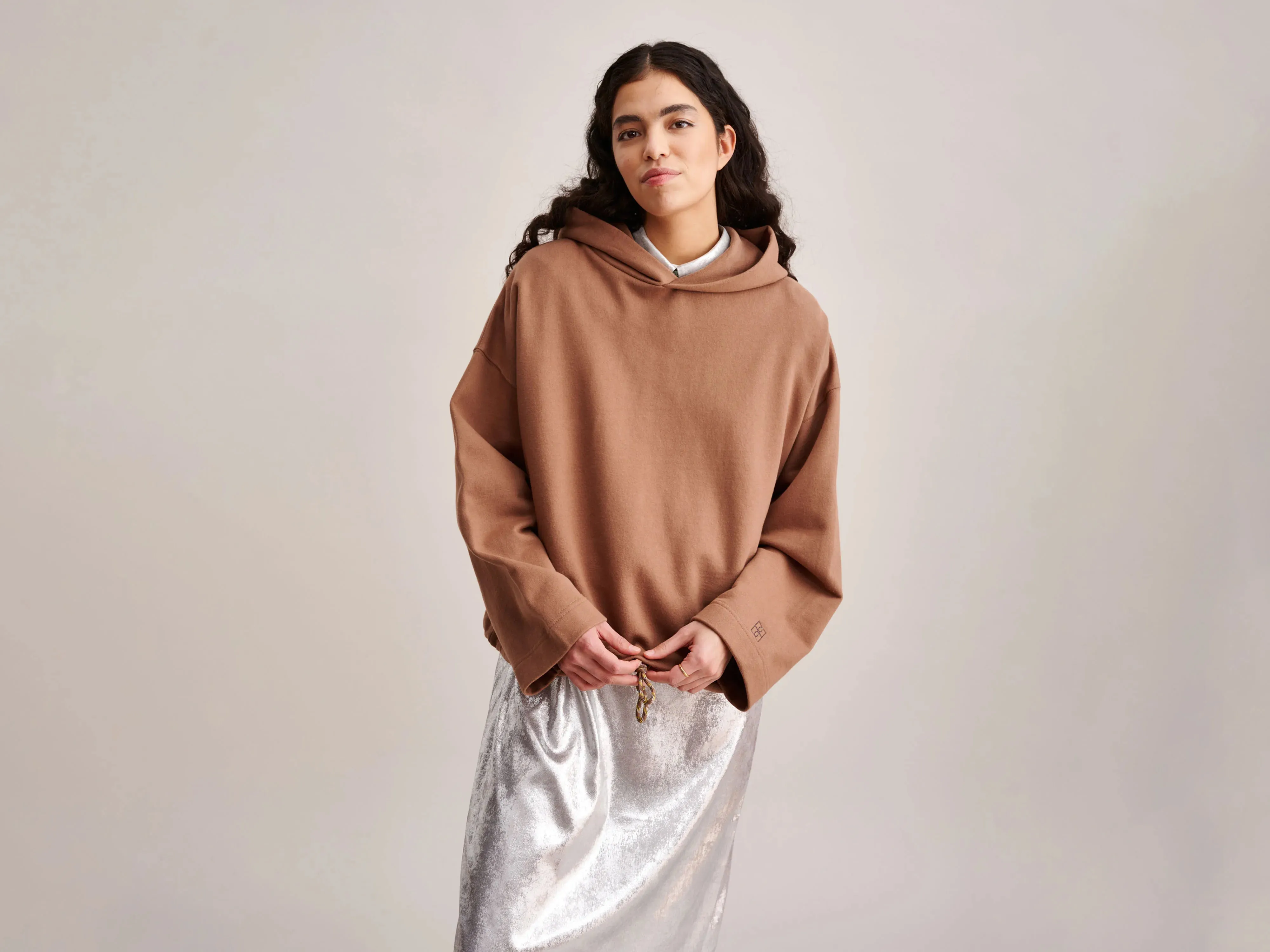 Cate Sweatshirt (232 / W / PRALINE) Windproof Design